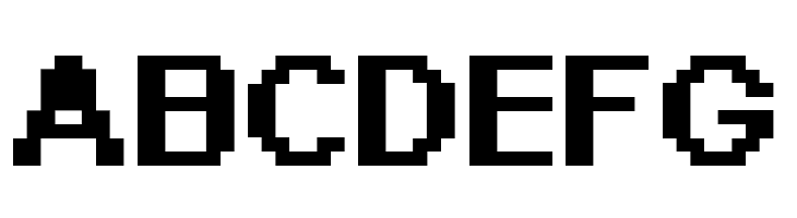 Pixel Arial 11 Bold  Free Fonts Download