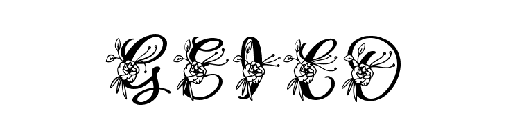 Gesya Monogram  Free Fonts Download