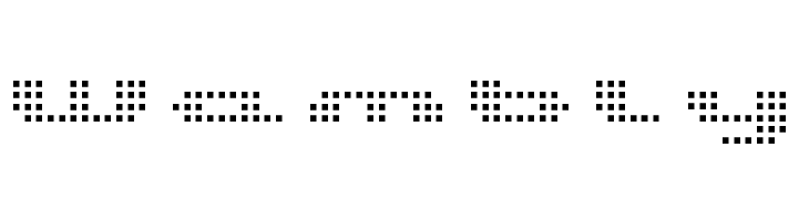 UP Tiny lcd four 8 Light  Free Fonts Download