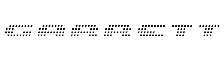 UP Tiny lcd four 8 Light Italic  Free Fonts Download