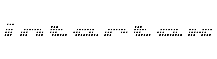 UP Tiny lcd four 8 Light Italic  Free Fonts Download