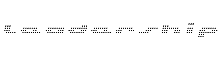 UP Tiny lcd four 8 Light Italic  Free Fonts Download