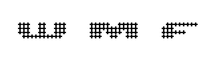 UP Tiny lcd four 8 decoC Light  Free Fonts Download