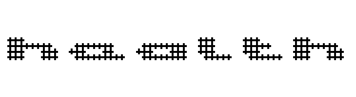 UP Tiny lcd four 8 decoC Light  Free Fonts Download