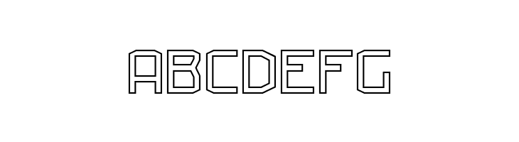 Militech Outlined  Free Fonts Download