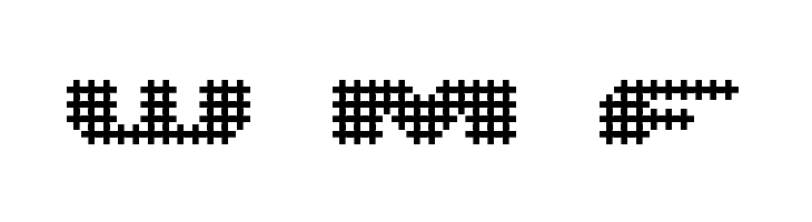 UP Tiny lcd four 8 decoC  Free Fonts Download