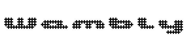 UP Tiny lcd four 8 decoC  Free Fonts Download