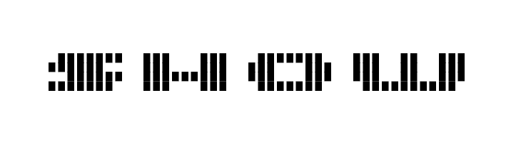 UP Tiny lcd four 8 decoV  Free Fonts Download