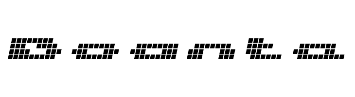 UP Tiny lcd four 8 Italic  Free Fonts Download