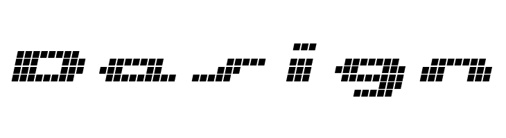 UP Tiny lcd four 8 Italic  Free Fonts Download