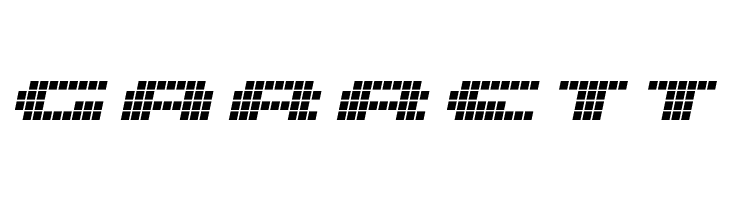 UP Tiny lcd four 8 Italic  Free Fonts Download