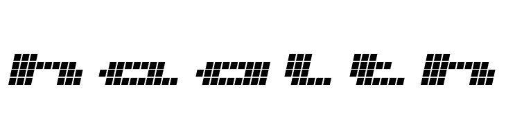 UP Tiny lcd four 8 Italic  Free Fonts Download