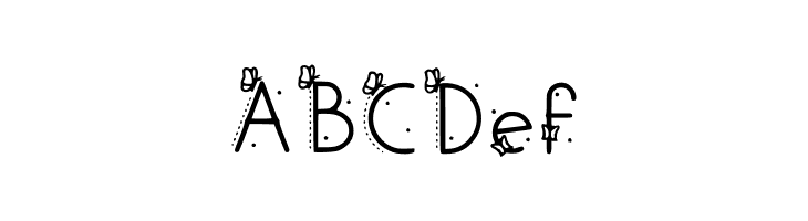 Betterflies 20 Regular  Free Fonts Download