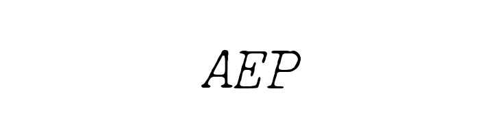 IBM Selectric Light Italic  Free Fonts Download