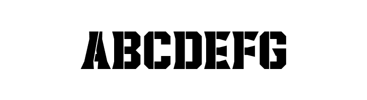 Headcorps Stencil  Free Fonts Download