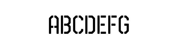 Airborne 86 Stencil  Free Fonts Download