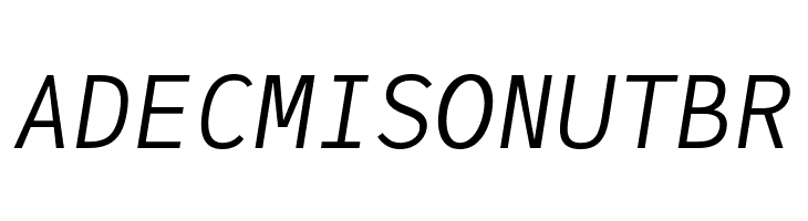 JuliaMono LightItalic  Free Fonts Download