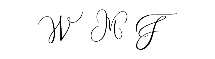 MONOGRAM V  Free Fonts Download