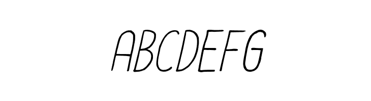 Le-Havre-City-Light-Oblique  Free Fonts Download