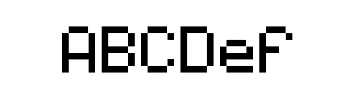 07x5 Regular  Free Fonts Download