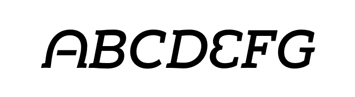 Umba Slab Demo Alt Medium Italic  Free Fonts Download