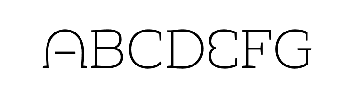 Umba Slab Demo Alt Thin  Free Fonts Download