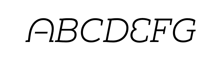 Umba Slab Demo Alt Light Italic  Free Fonts Download