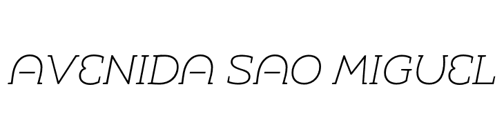 Umba Slab Demo Alt Thin Italic  Free Fonts Download