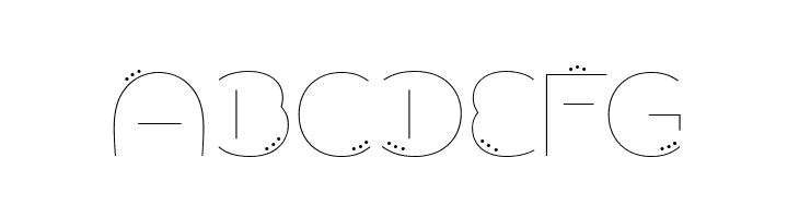 Allioideae-Demo StencilDot  Free Fonts Download