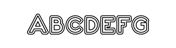 2020 Outline Kei  Free Fonts Download