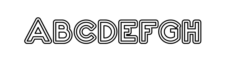 2020 Outline Kei  Free Fonts Download