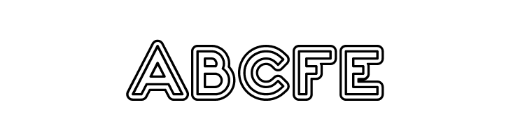 2020 Outline Kei  Free Fonts Download