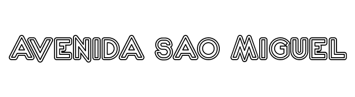 2020 Outline Kei  Free Fonts Download