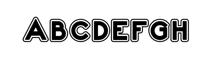 2020 Outline Fortune Kei  Free Fonts Download