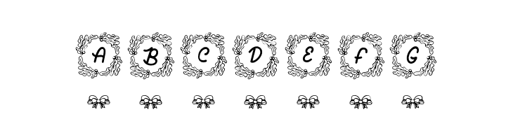 Winter Ribbon Monogram Regular  Free Fonts Download