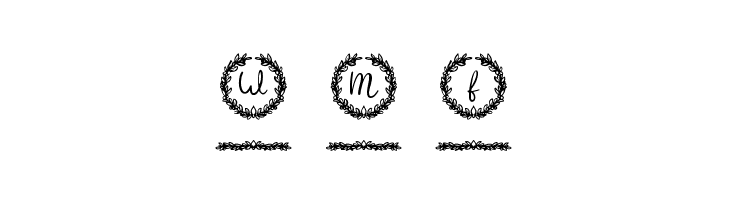 White Christmas Monogram Reg  Free Fonts Download