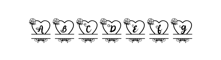 Pinky Monogram Regular  Free Fonts Download