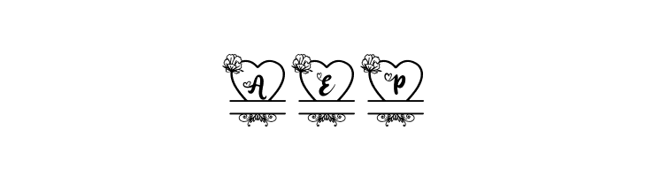 Pinky Monogram Regular  Free Fonts Download