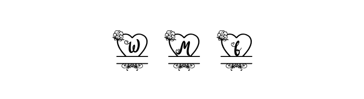 Pinky Monogram Regular  Free Fonts Download