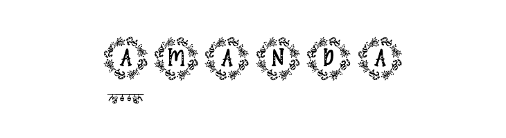 Shantana Christmas Monogram Reg  Free Fonts Download