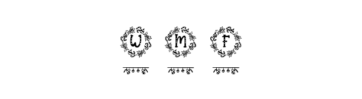 Shantana Christmas Monogram Reg  Free Fonts Download