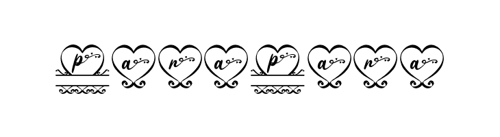 Love Pendant Monogram Regular  Free Fonts Download