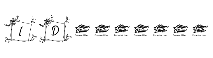 Melati Monogram Regular  Free Fonts Download