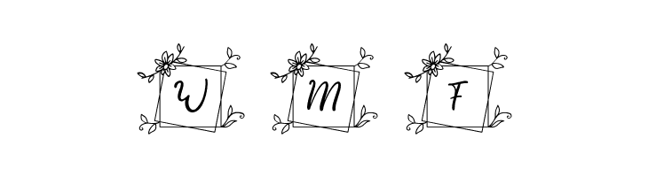 Melati Monogram Regular  Free Fonts Download