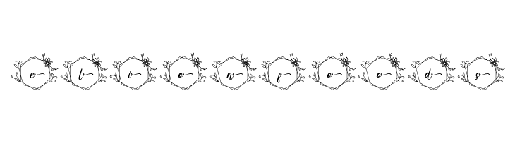 Melati Monogram Regular  Free Fonts Download