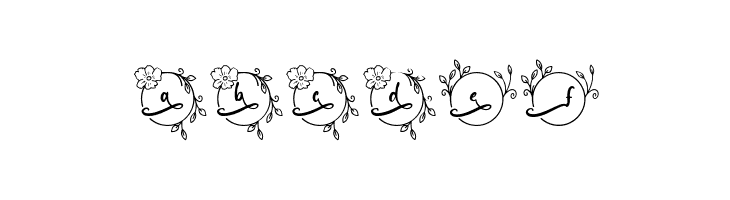Abilane Flower Monogram Regular  Free Fonts Download