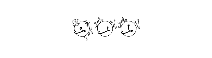 Abilane Flower Monogram Regular  Free Fonts Download