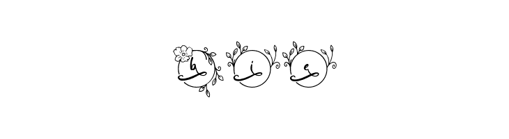 Abilane Flower Monogram Regular  Free Fonts Download