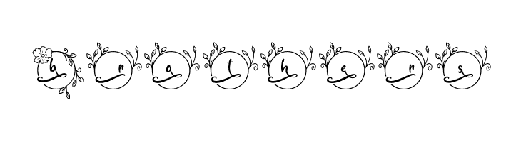 Abilane Flower Monogram Regular  Free Fonts Download