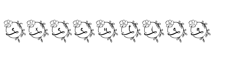 Abilane Flower Monogram Regular  Free Fonts Download